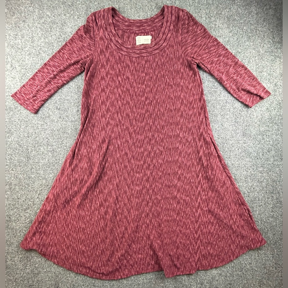 Anthropologie Saturday Sunday Narva Maroon/ Red Wine Swing Dress Size S